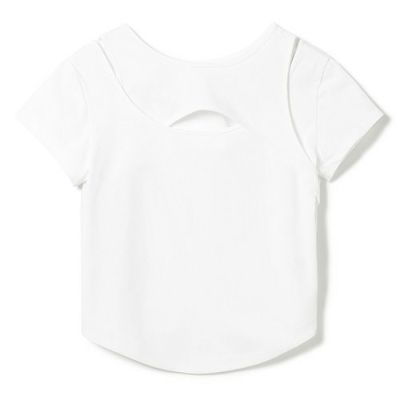 チャコット・バランス Chacott BALANCE HandsomeCotton カットアウトTシャツ 半袖 ヨガ ウィメンズ 256210-2523-51-000