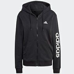 アディダスadidasエッセンシャルズリニアフルジップフレンチテリーパーカー（レディース）IC6863